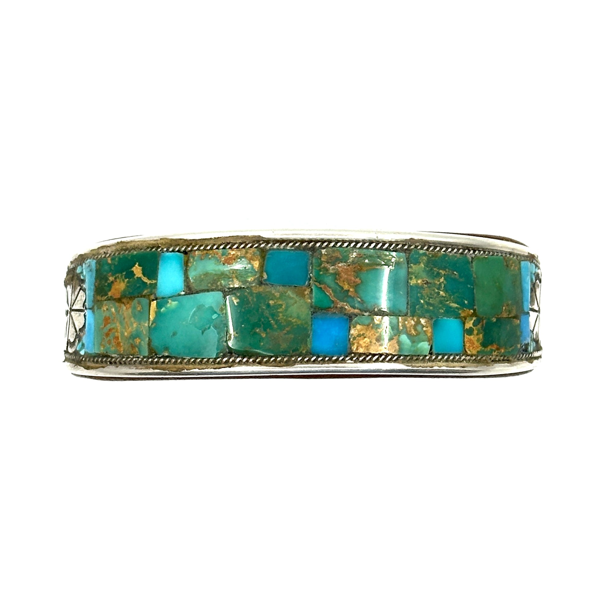 Charlie Favour Turquoise Inlay Cuff