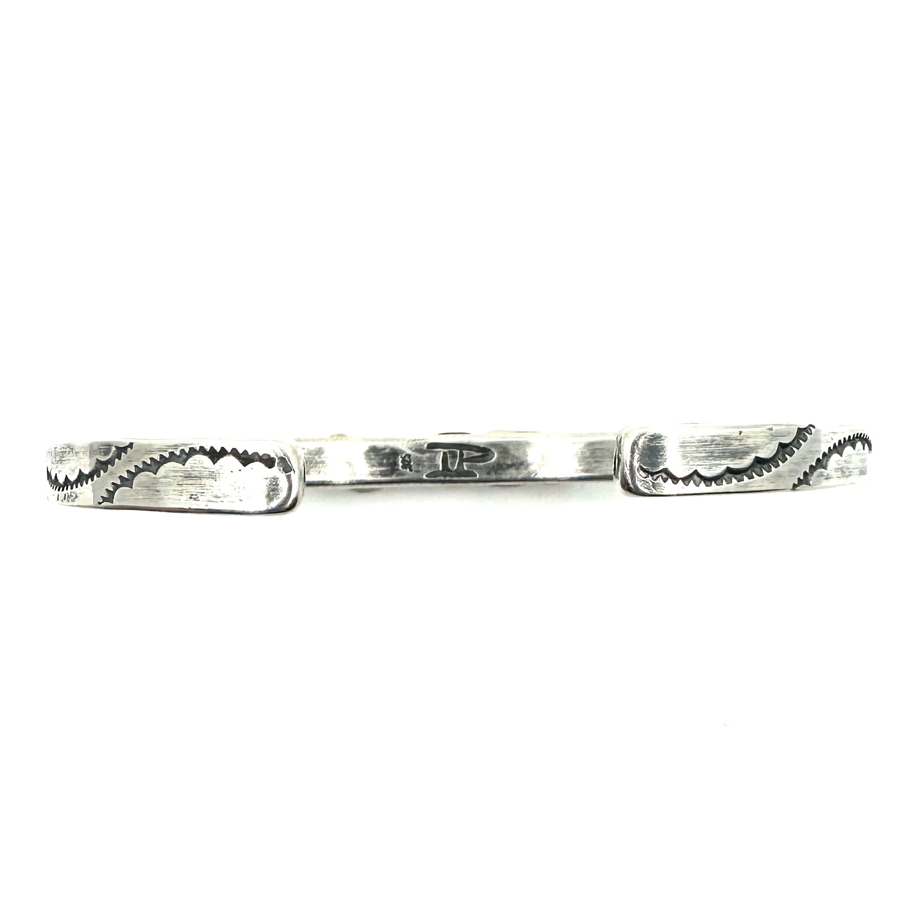 Isaac Peterson Sterling Silver Stacker with Bisbee Turquoise