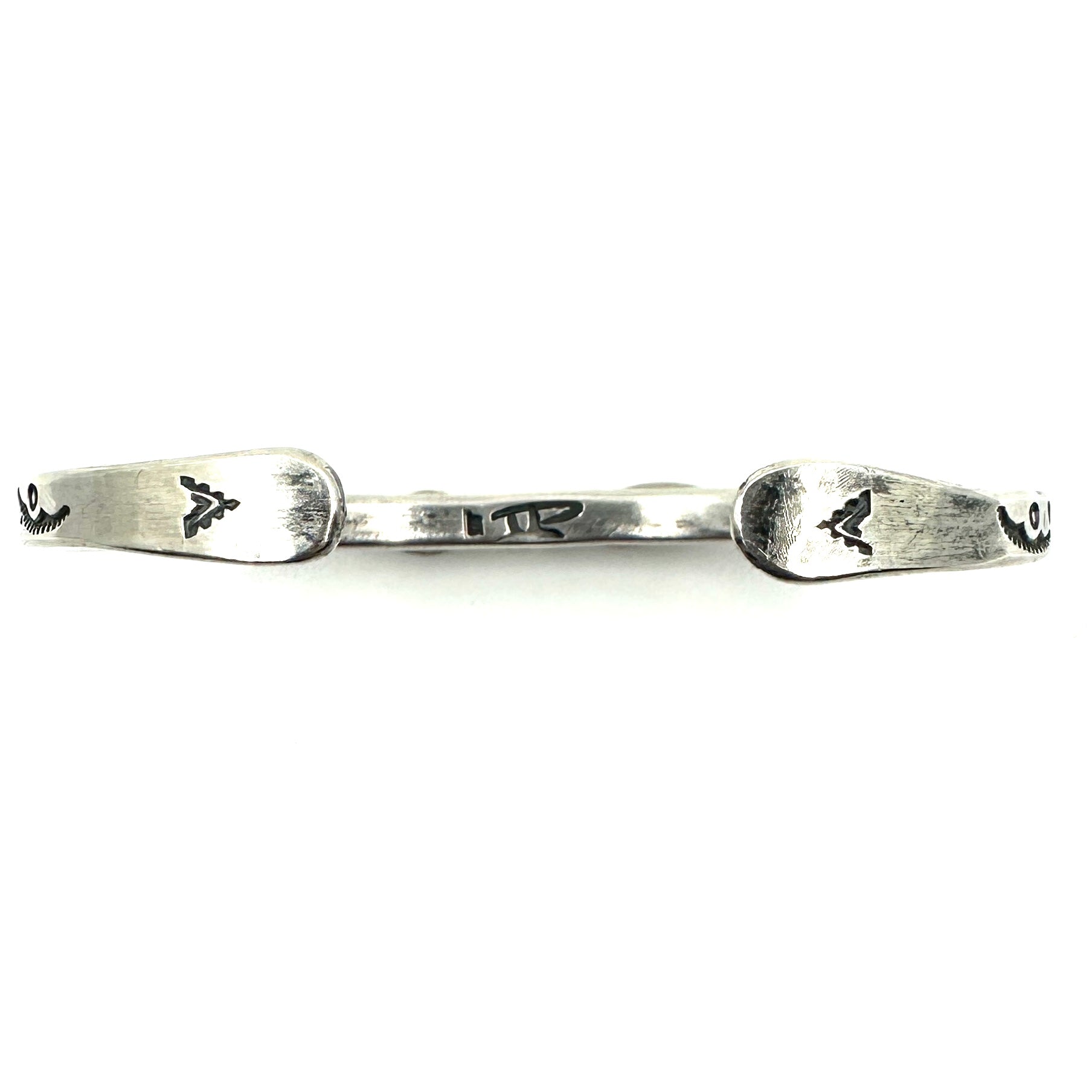 Isaac Peterson Sterling Silver Stacker with Lone Mountain Turquoise