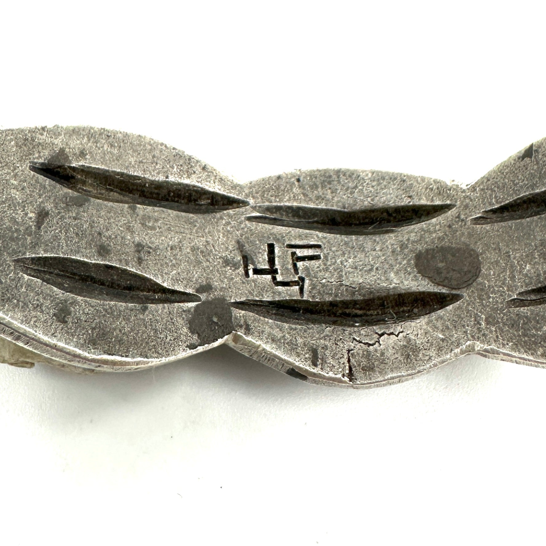 Jock Favour Coin Silver Scalloped Multi Stone Bracelet