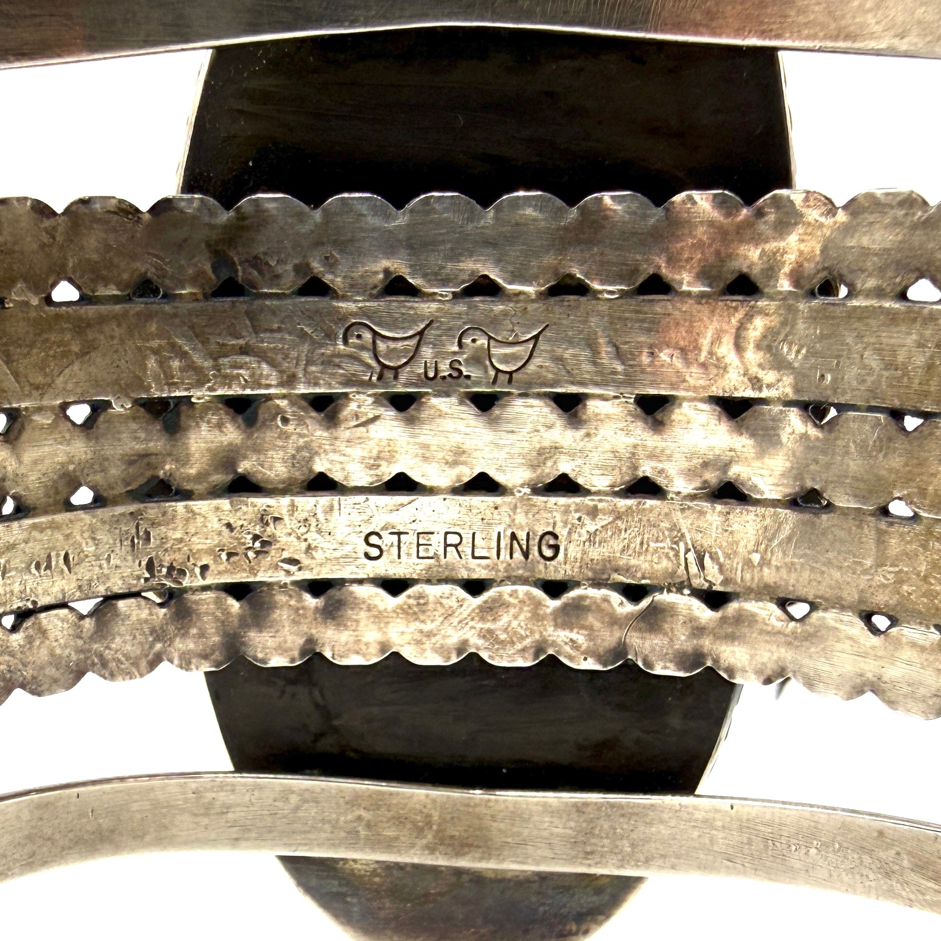 Mike Bird-Romero Turquoise and Sterling Silver Cuff