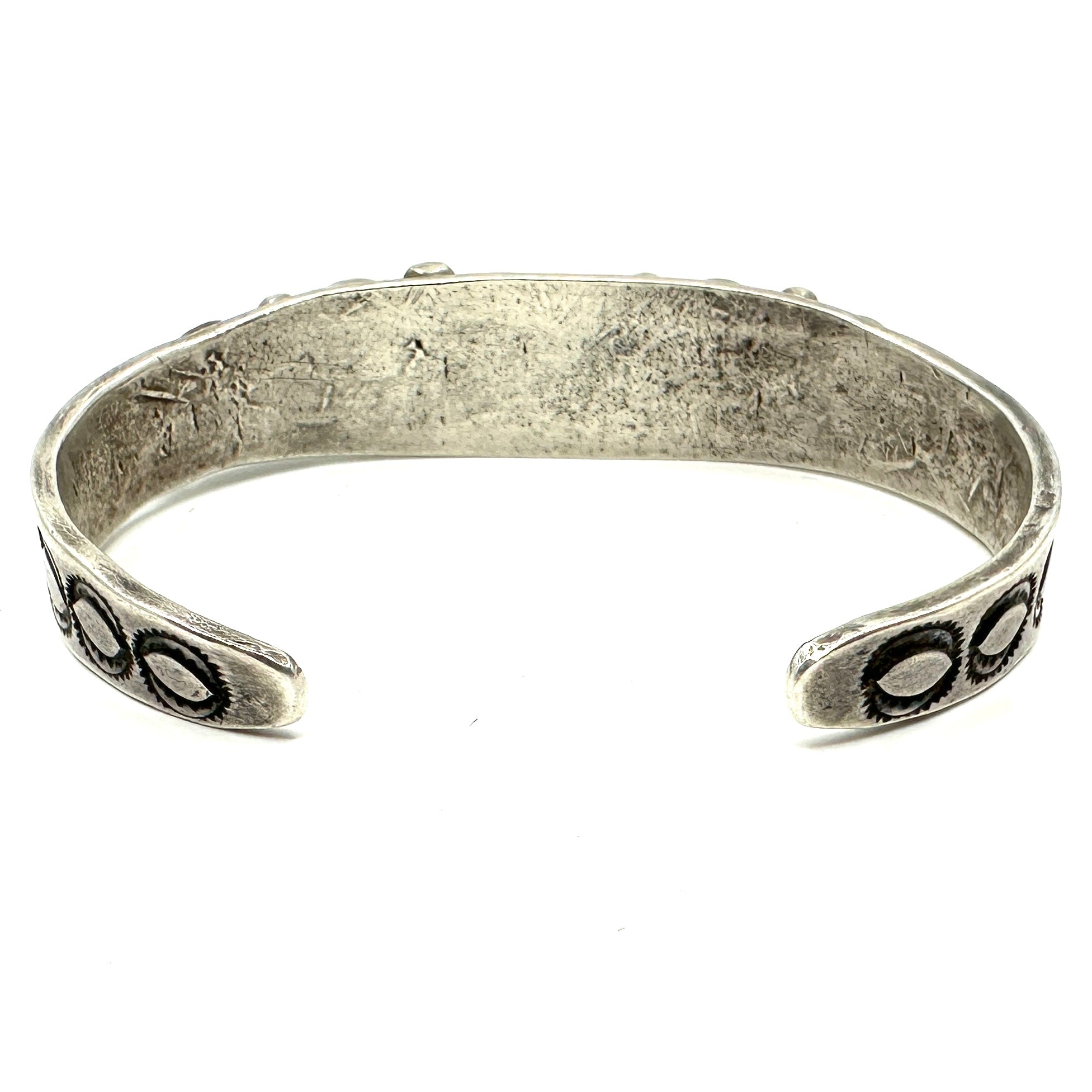 Vintage Ingot Bracelet with 5 Turquoise Stones