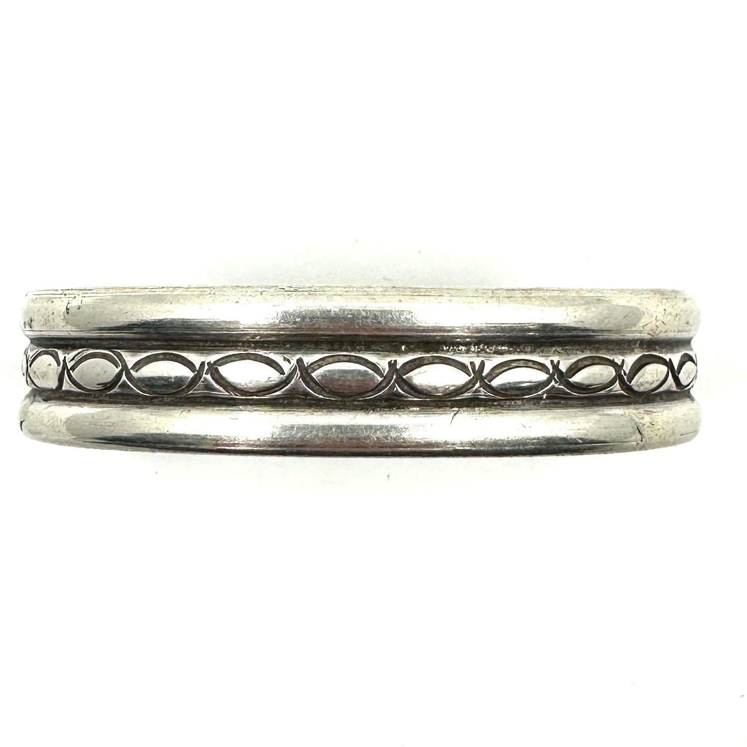 Vintage Ingot Wire Stamped Cuff