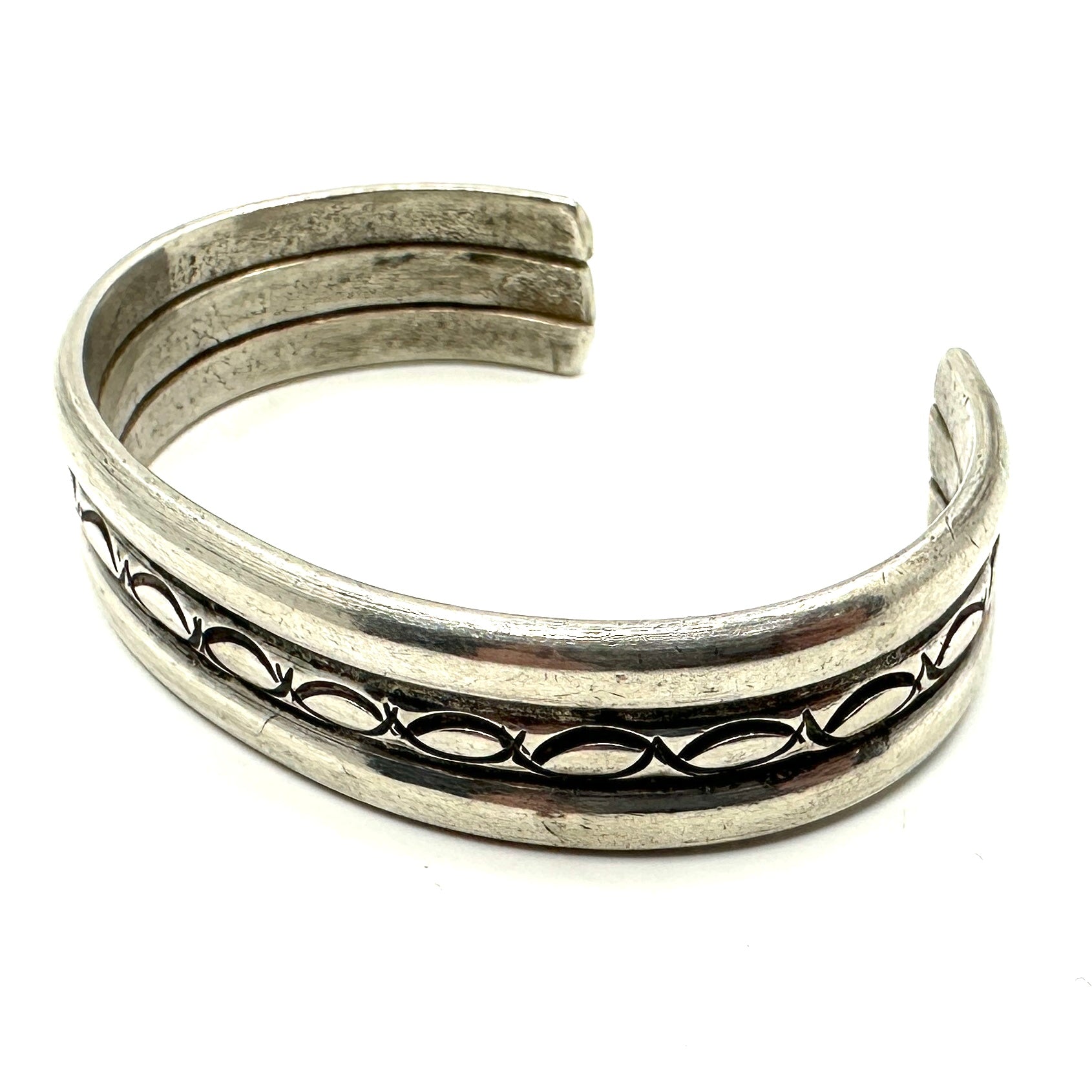 Vintage Ingot Wire Stamped Cuff