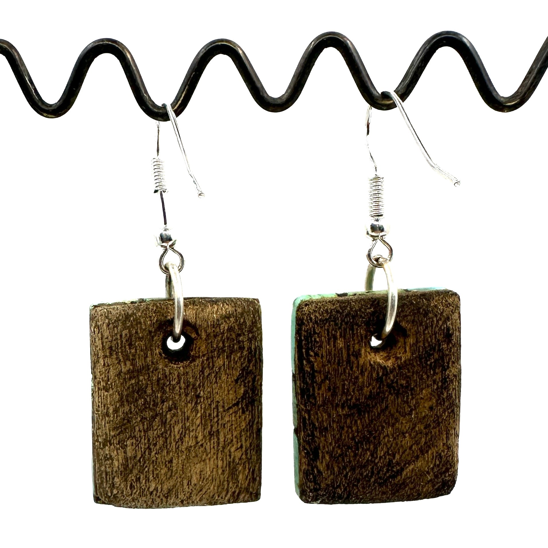 Mosaic Turquoise and Spiny Oyster Shell Earrings