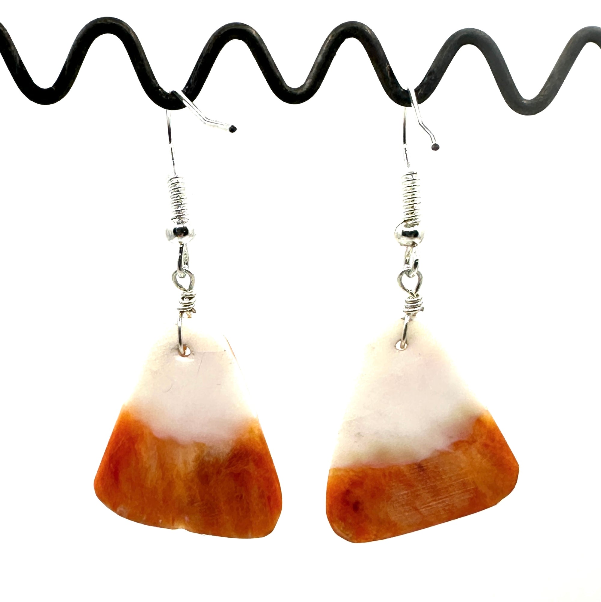 Ray Lovato Spiny Oyster Tab Earrings