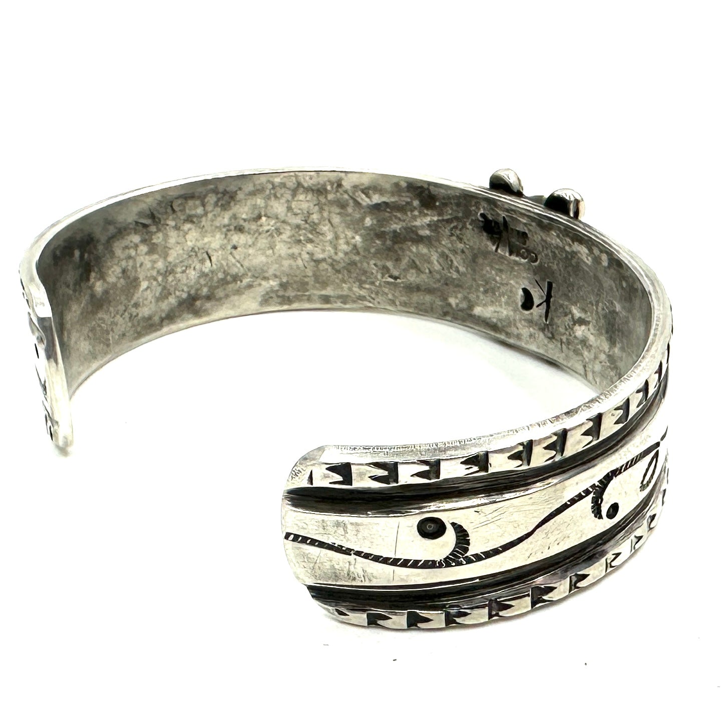 Kaiden Conde Coin Silver 2 Rope Bracelet with Cheyenne Turquoise