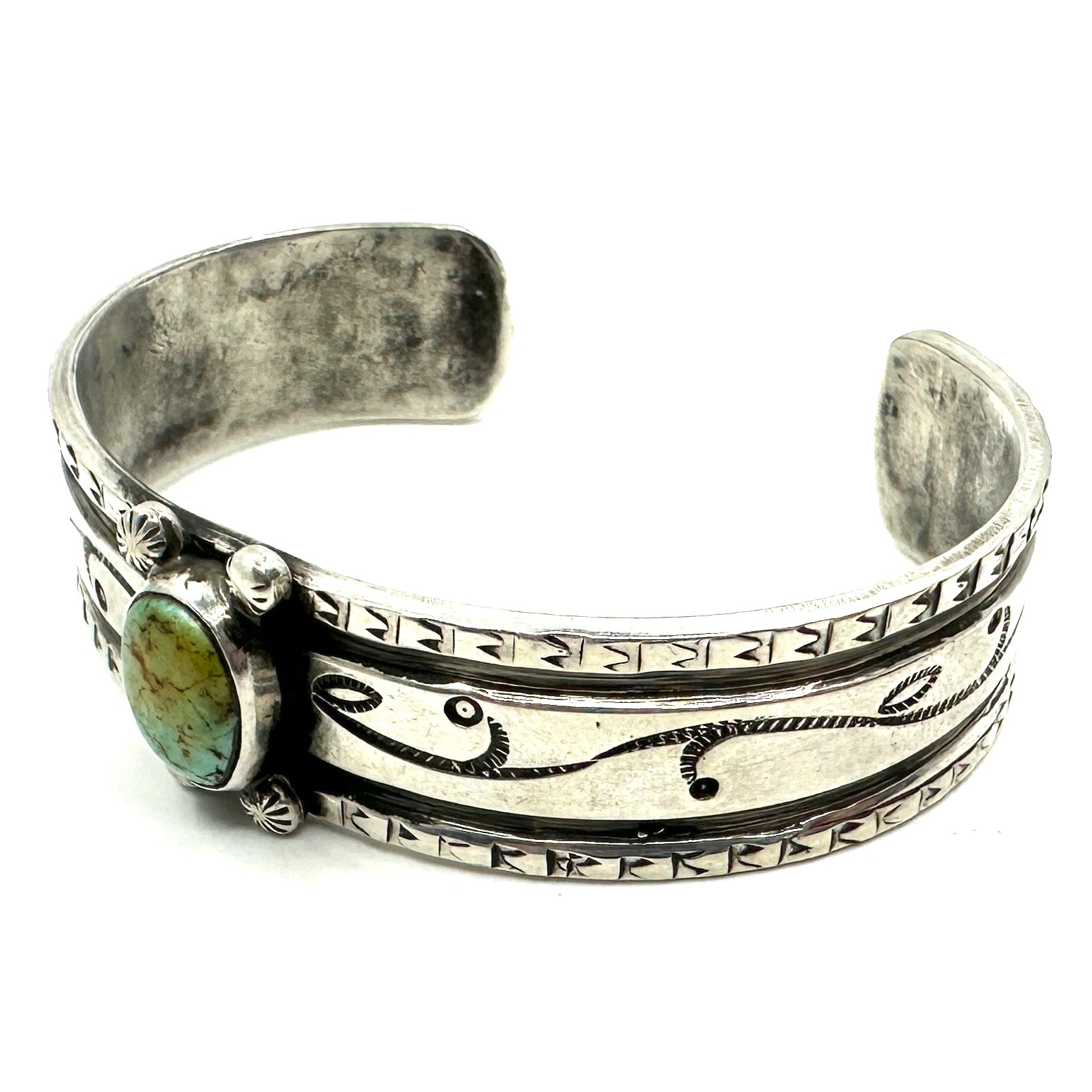 Kaiden Conde Coin Silver 2 Rope Bracelet with Cheyenne Turquoise