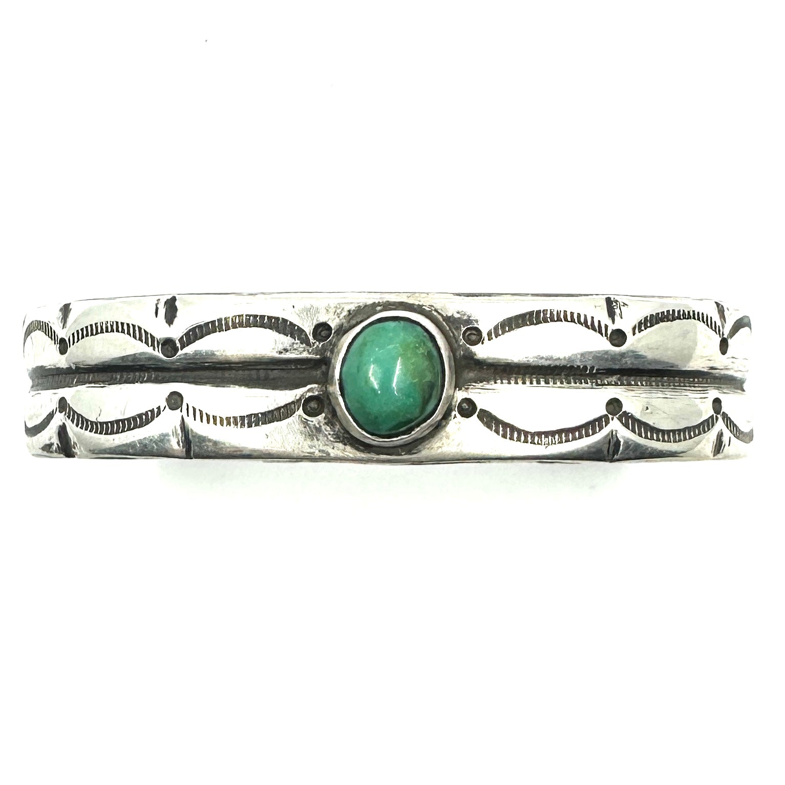 Kaiden Conde Coin Silver Bracelet with Fox Turquoise