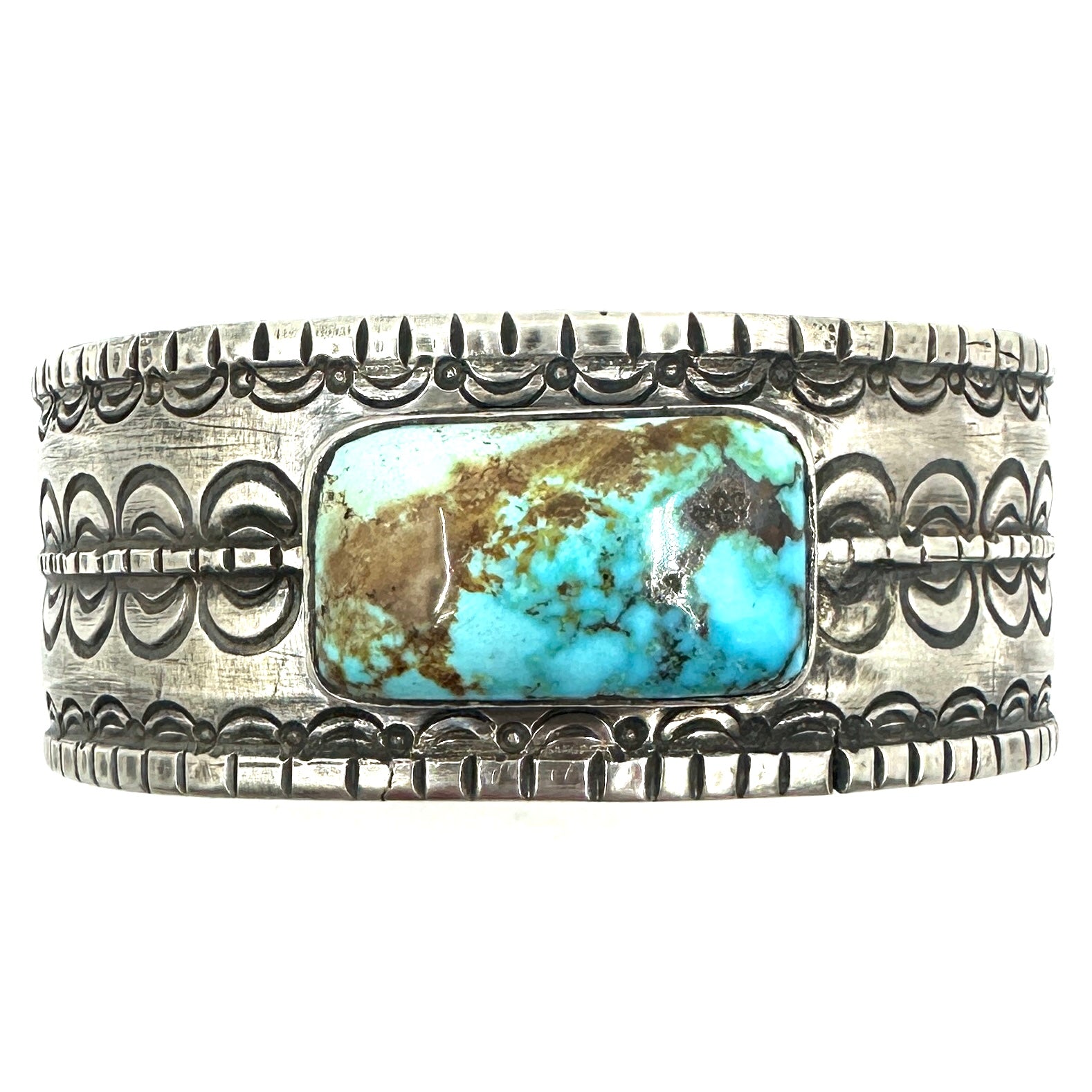 Large Rio Three Rope Cuff with High Done Stone