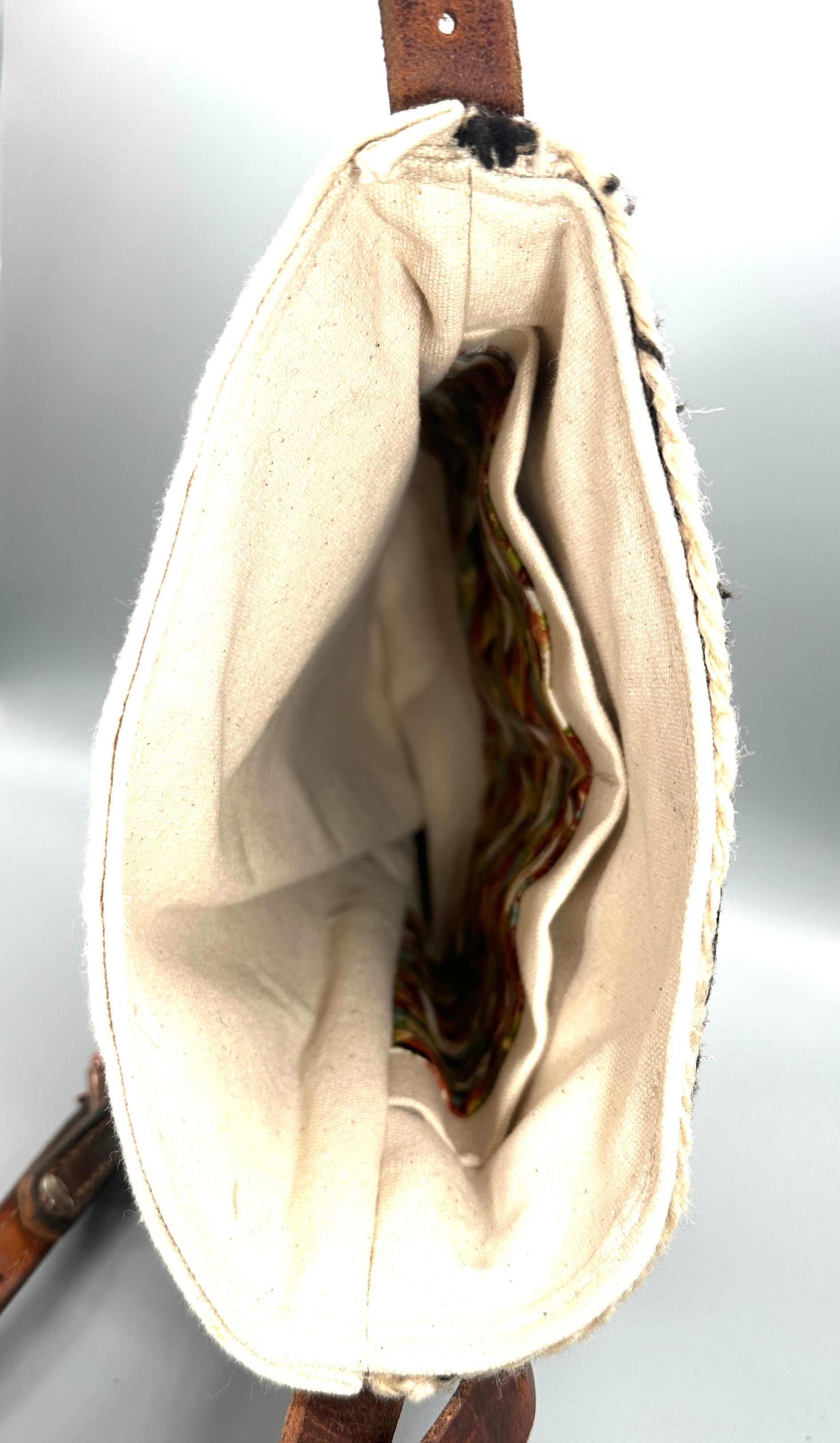Pam Robbins Purse featuring a Navajo Weaving and Cotton Bank Bag With a Sterling Silver Concho