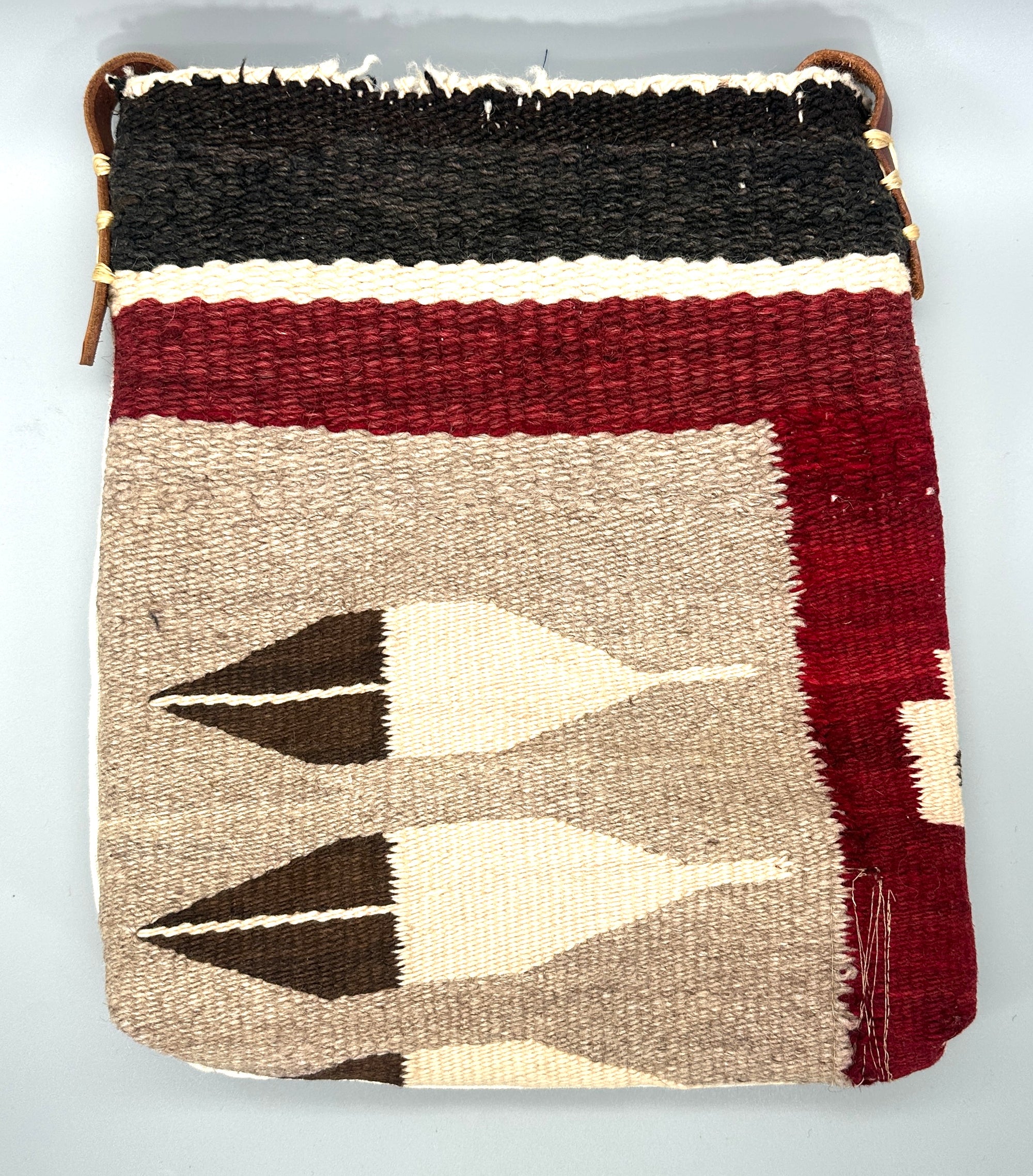 Pam Robbins Purse featuring a Navajo Feather Weaving and Cotton Bank Bag
