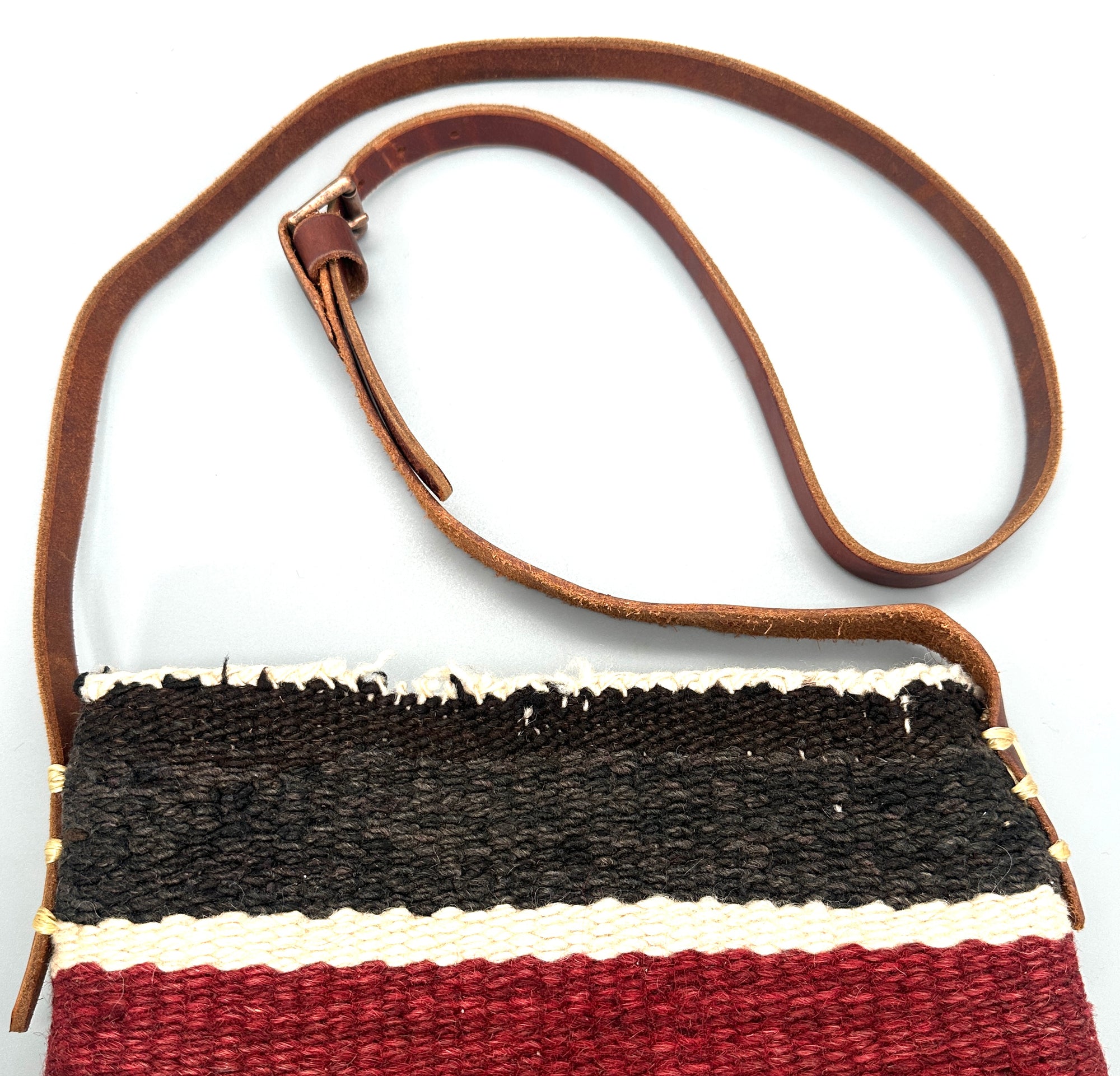 Pam Robbins Purse featuring a Navajo Feather Weaving and Cotton Bank Bag