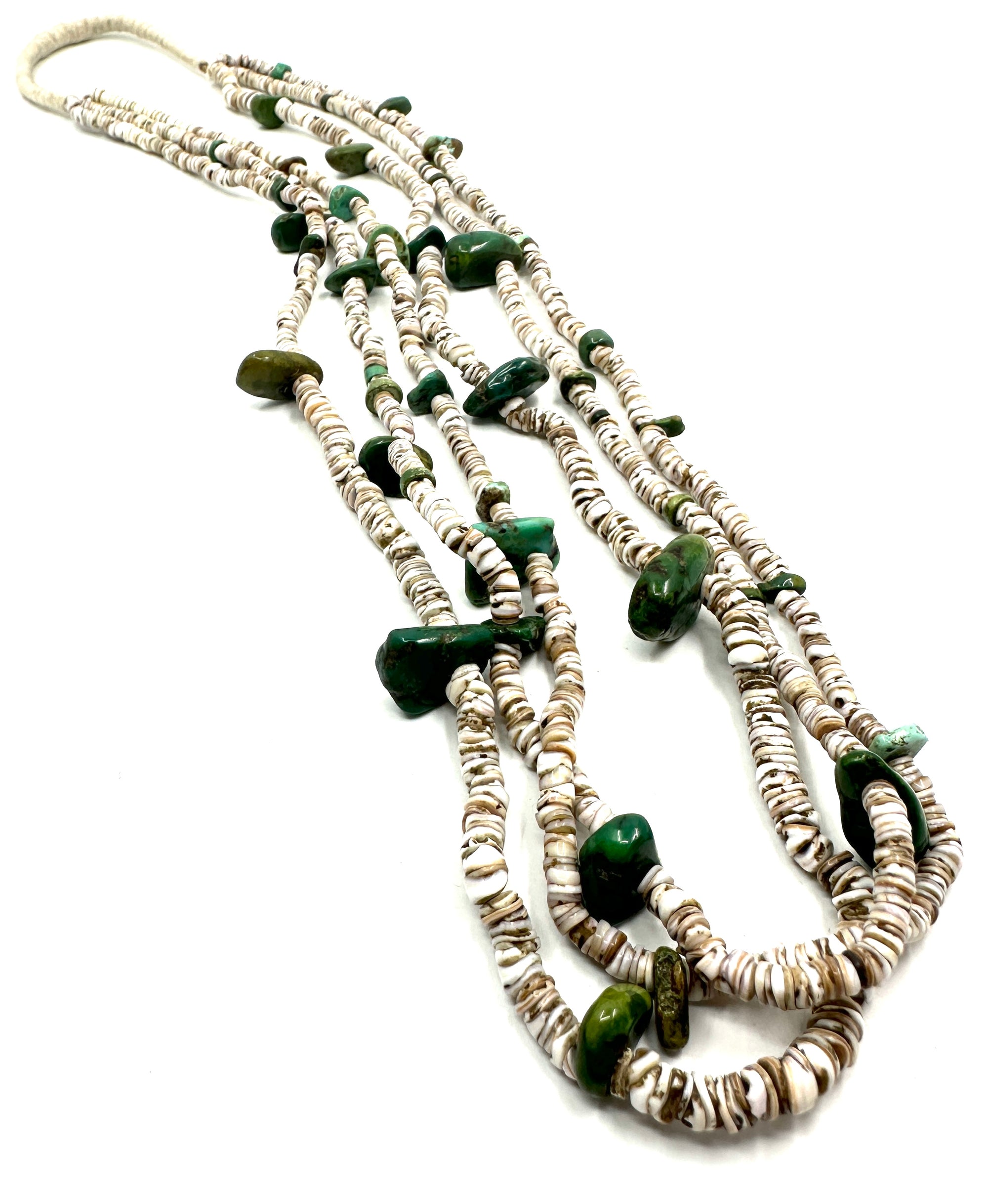 Vintage Santa Domingo Heishi Shell Necklace
