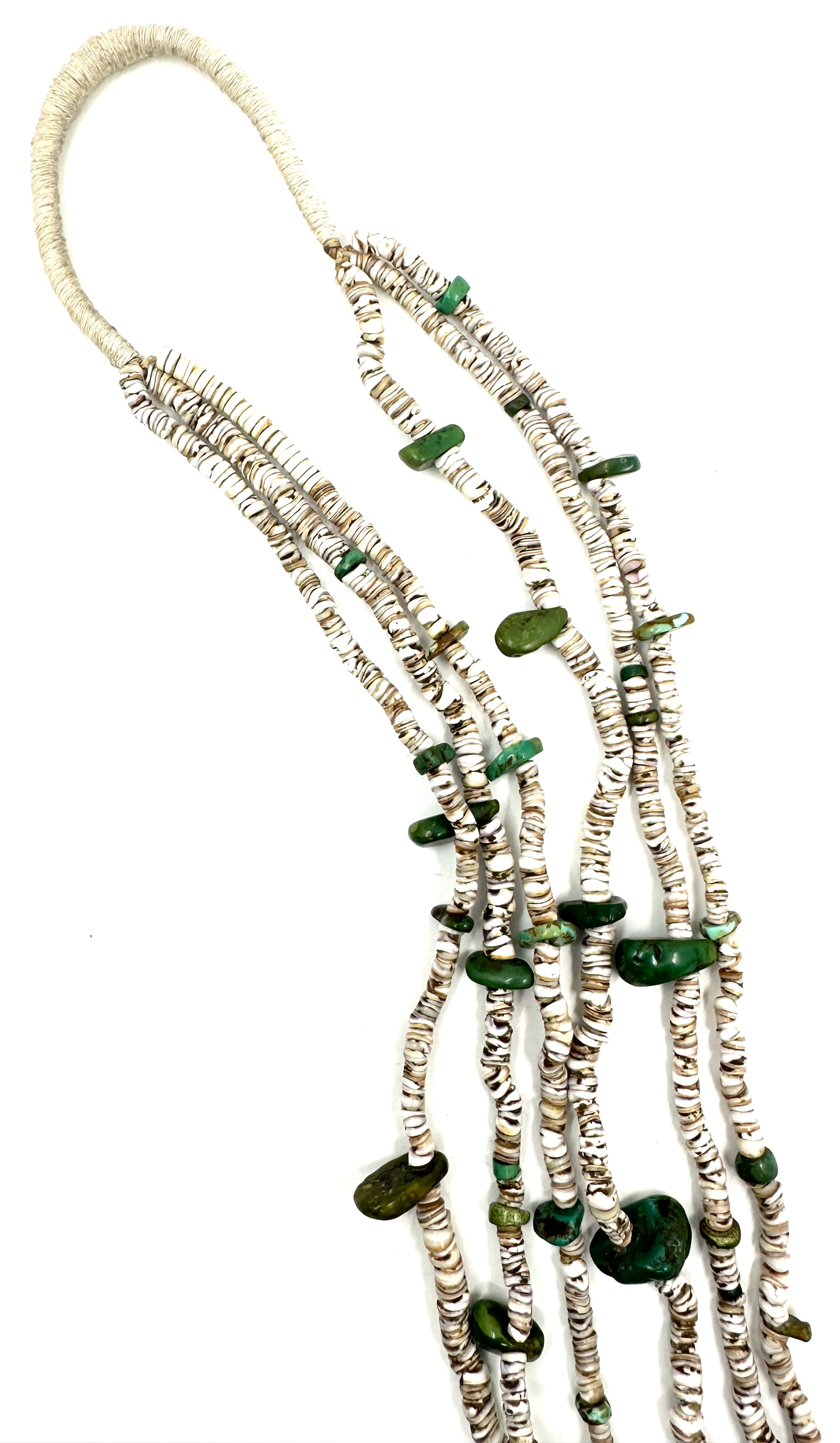Vintage Santa Domingo Heishi Shell Necklace
