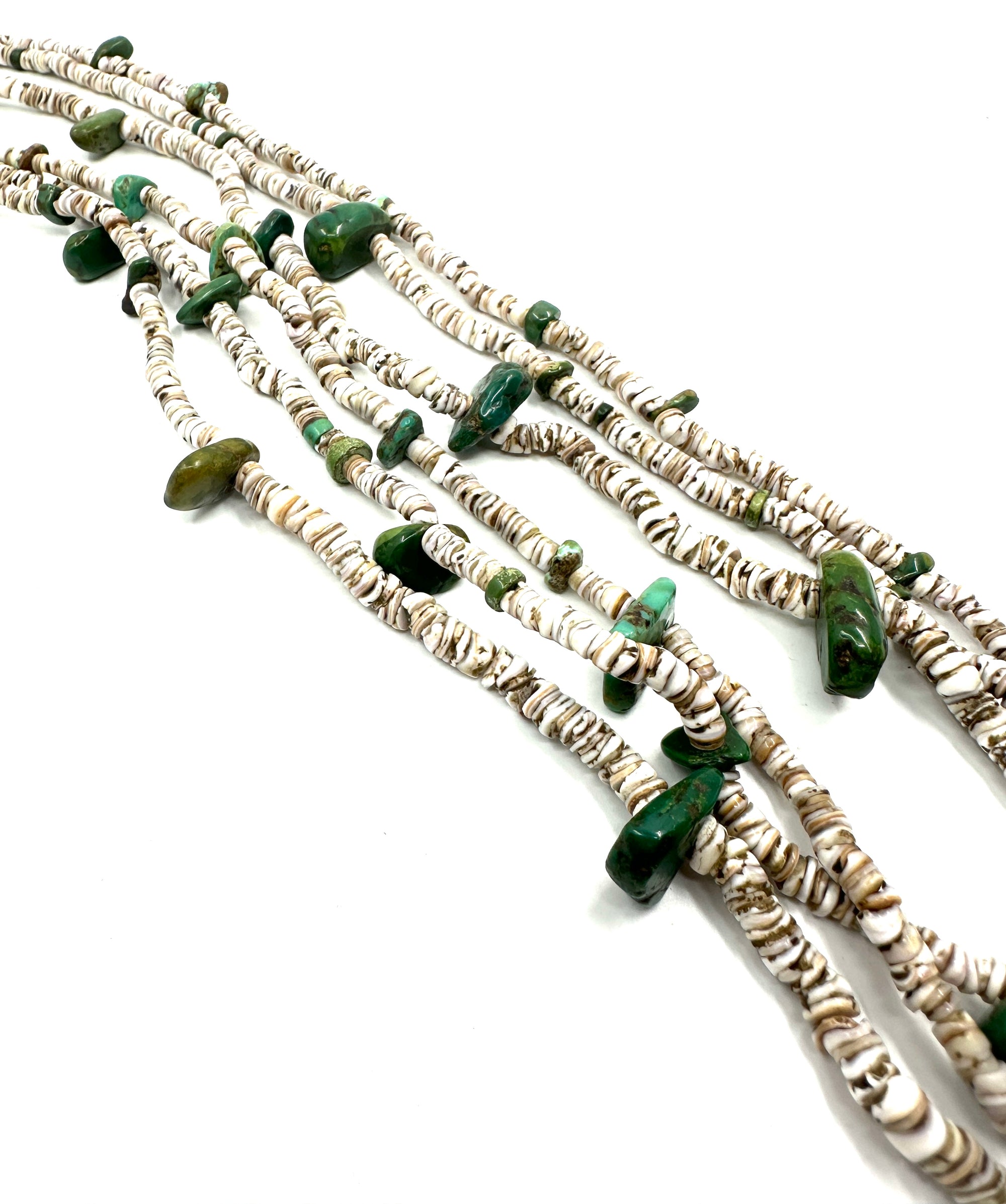 Vintage Santa Domingo Heishi Shell Necklace