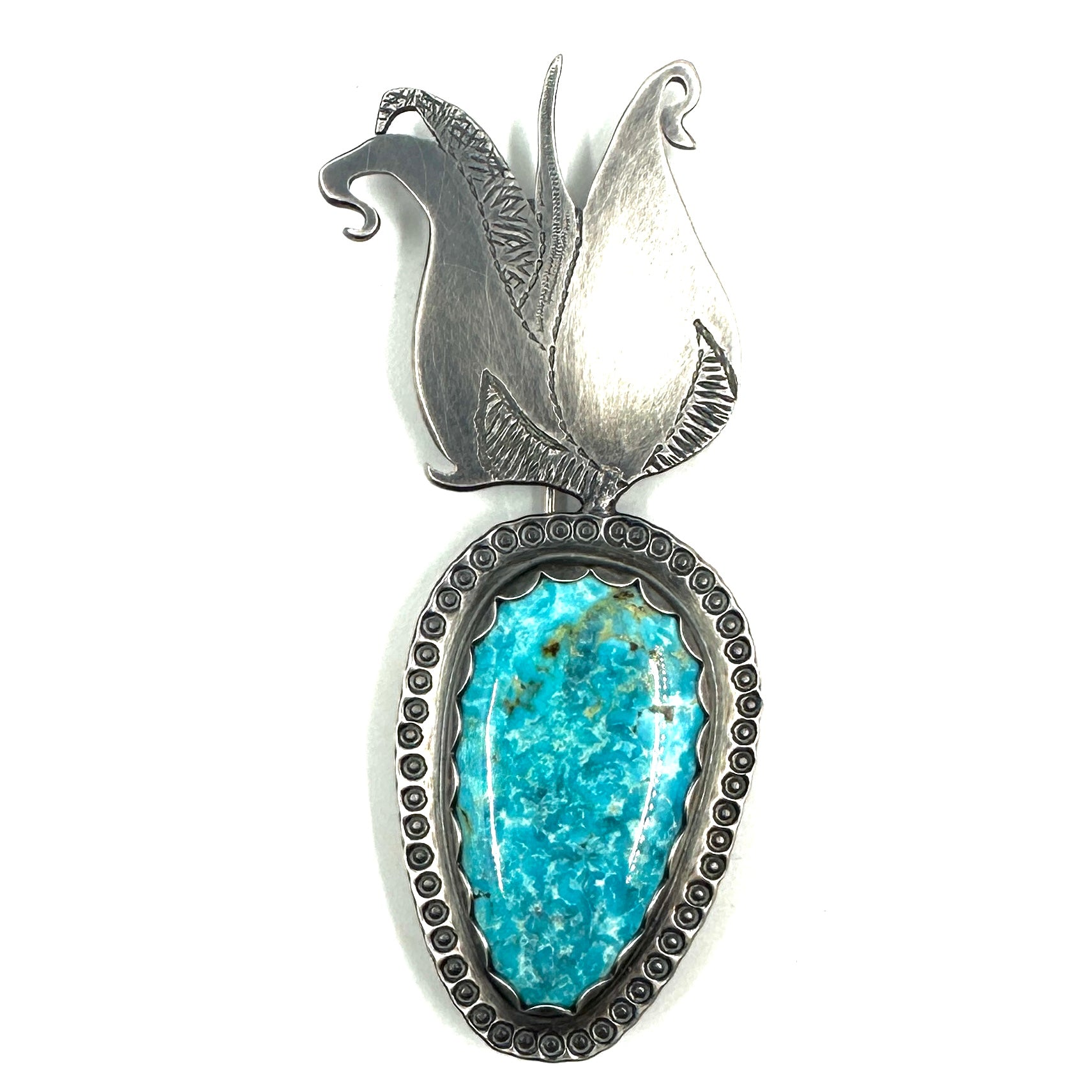 Tracey Belt Maize Pin with Turquoise