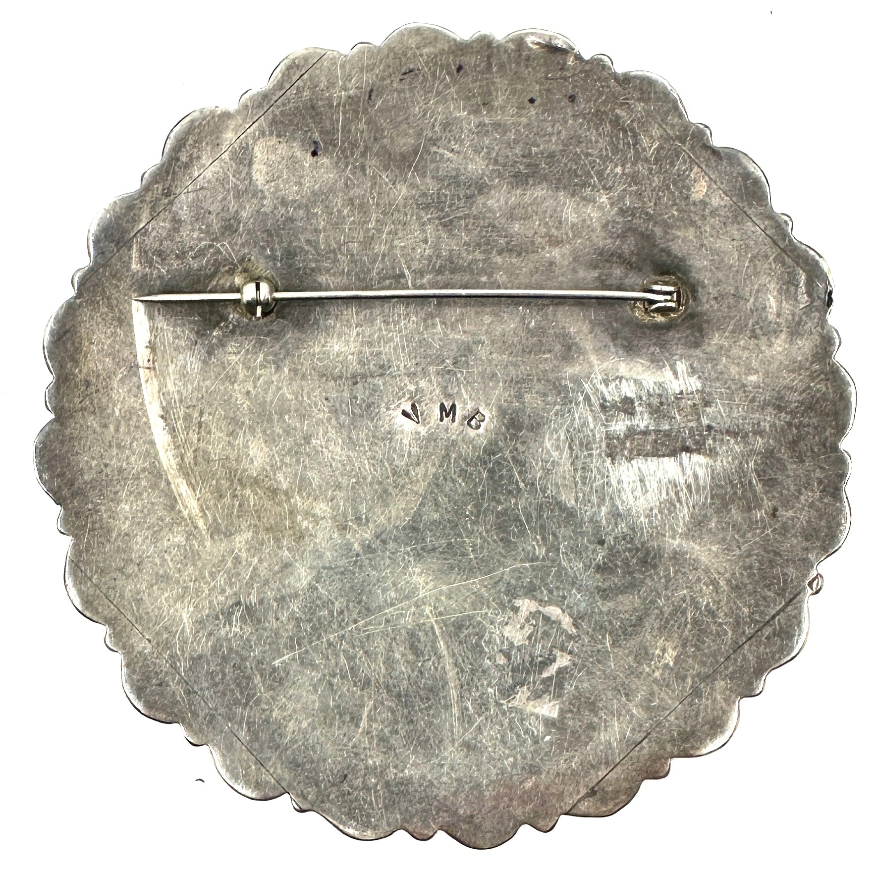 Large Vintage Victor Moses Begay Cluster Pin