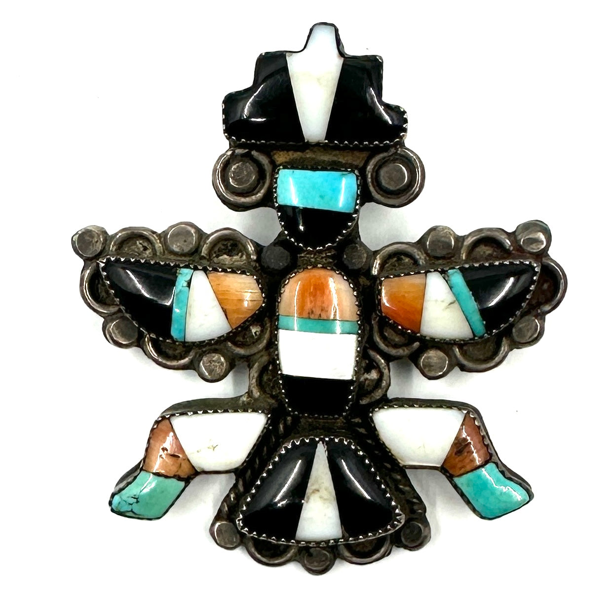 Vintage Zuni Inlaid Pin