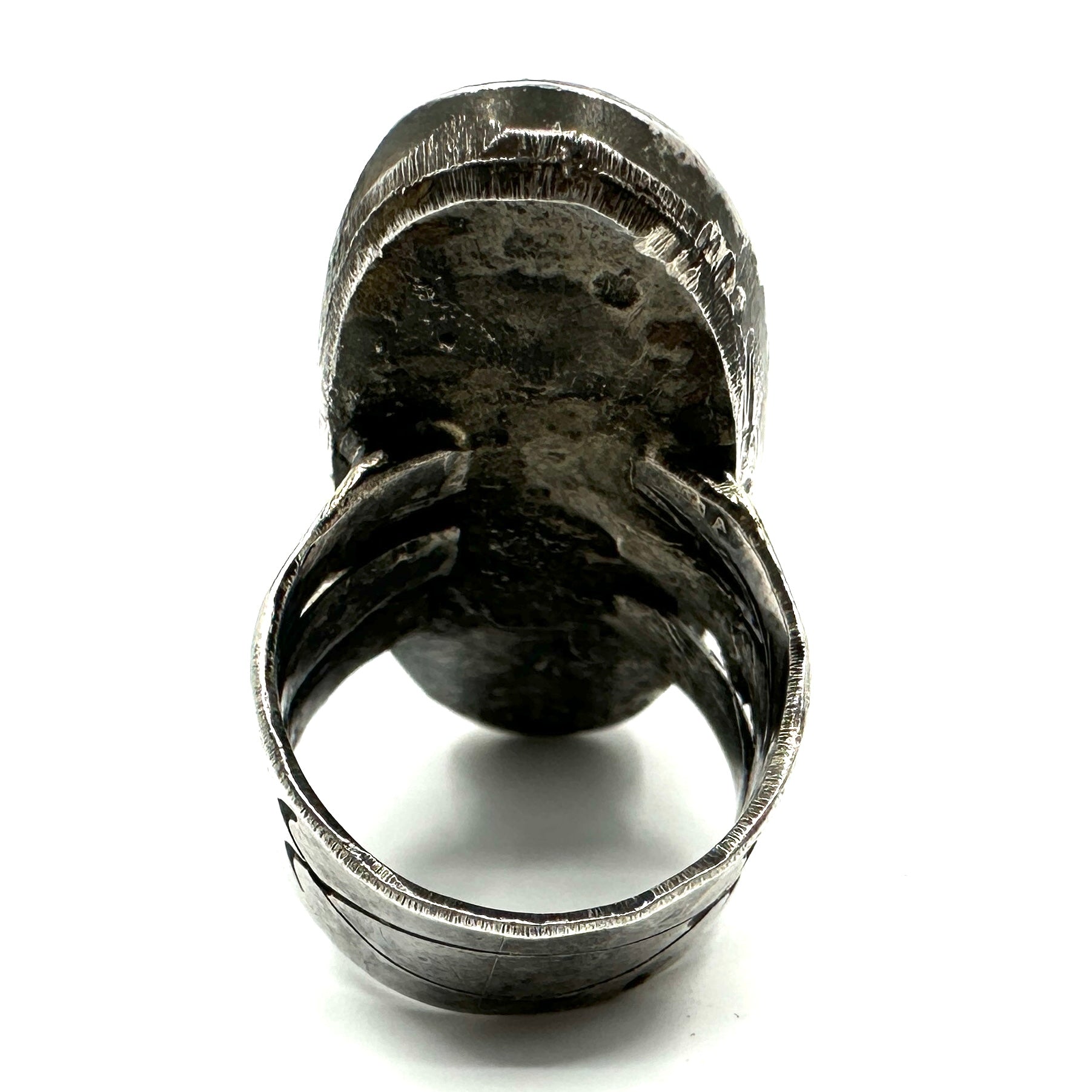 Jock Favour Silver and Turquoise Inlay Ring