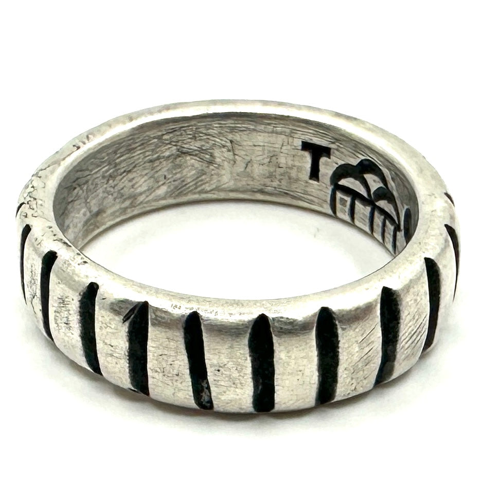 Troy Oviedo Coin Silver Stacker Ring