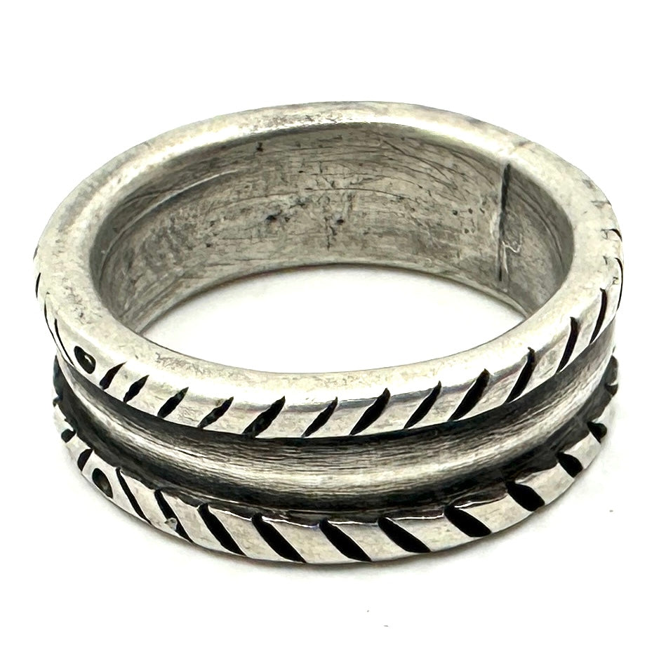 Troy Oviedo Coin Silver Stacker Ring