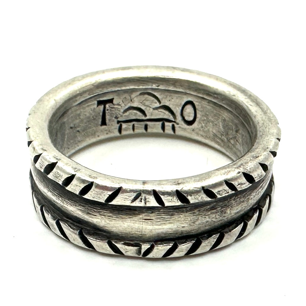 Troy Oviedo Coin Silver Stacker Ring