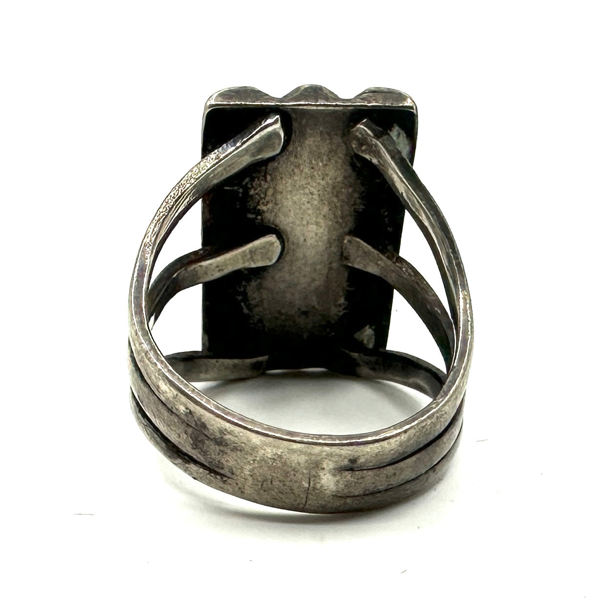 Well Worn Vintage Ring with Green Turquoise