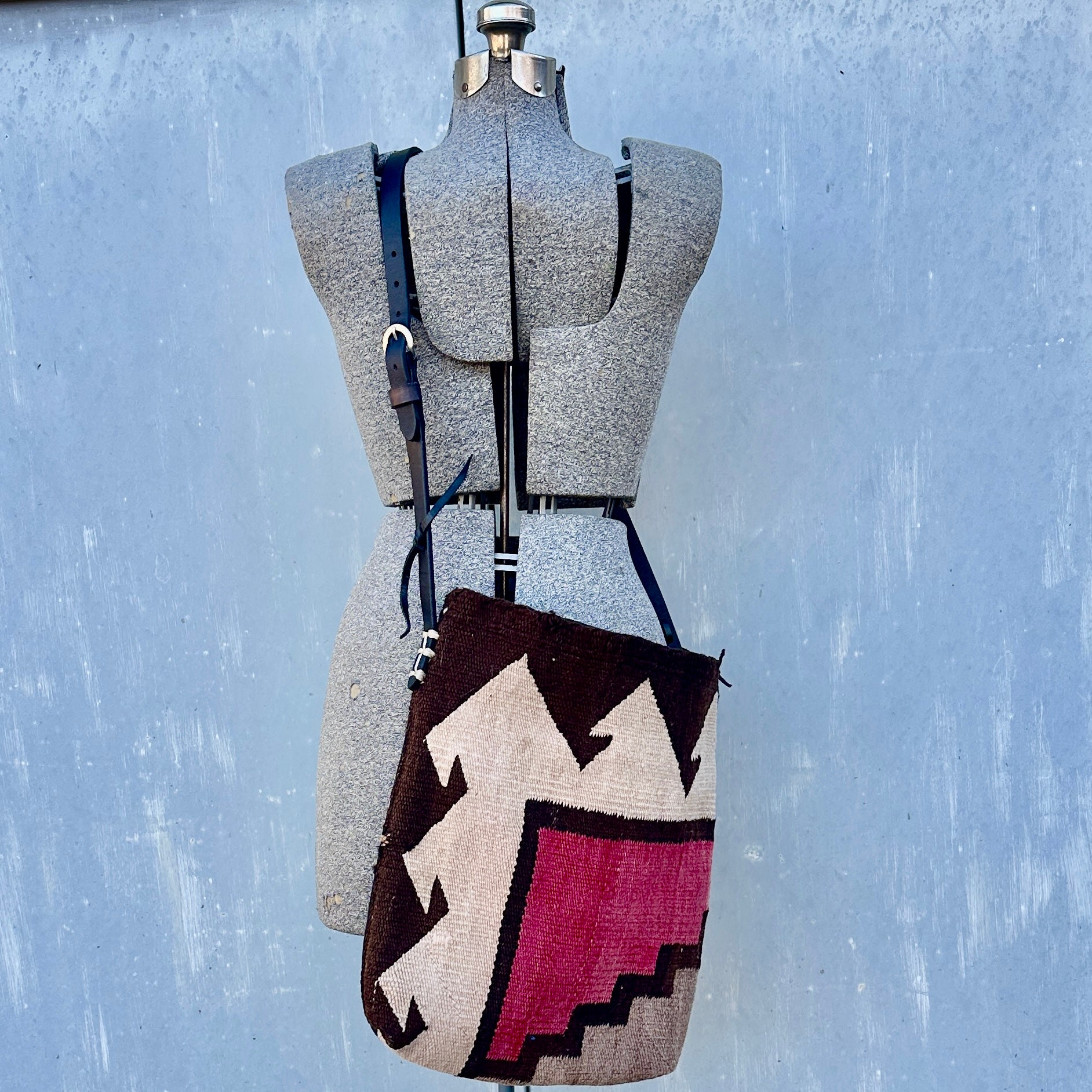 Pam Robbins Large Repurposed Rug Bag