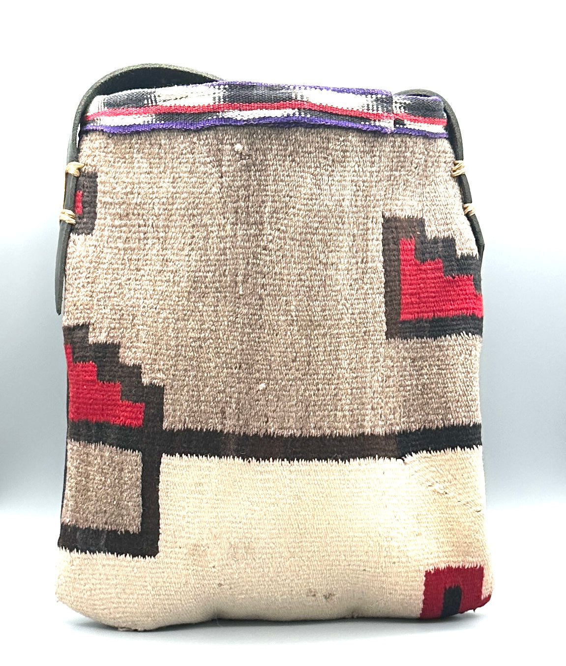 Pam Robbins Leather and Navajo Rug Purse