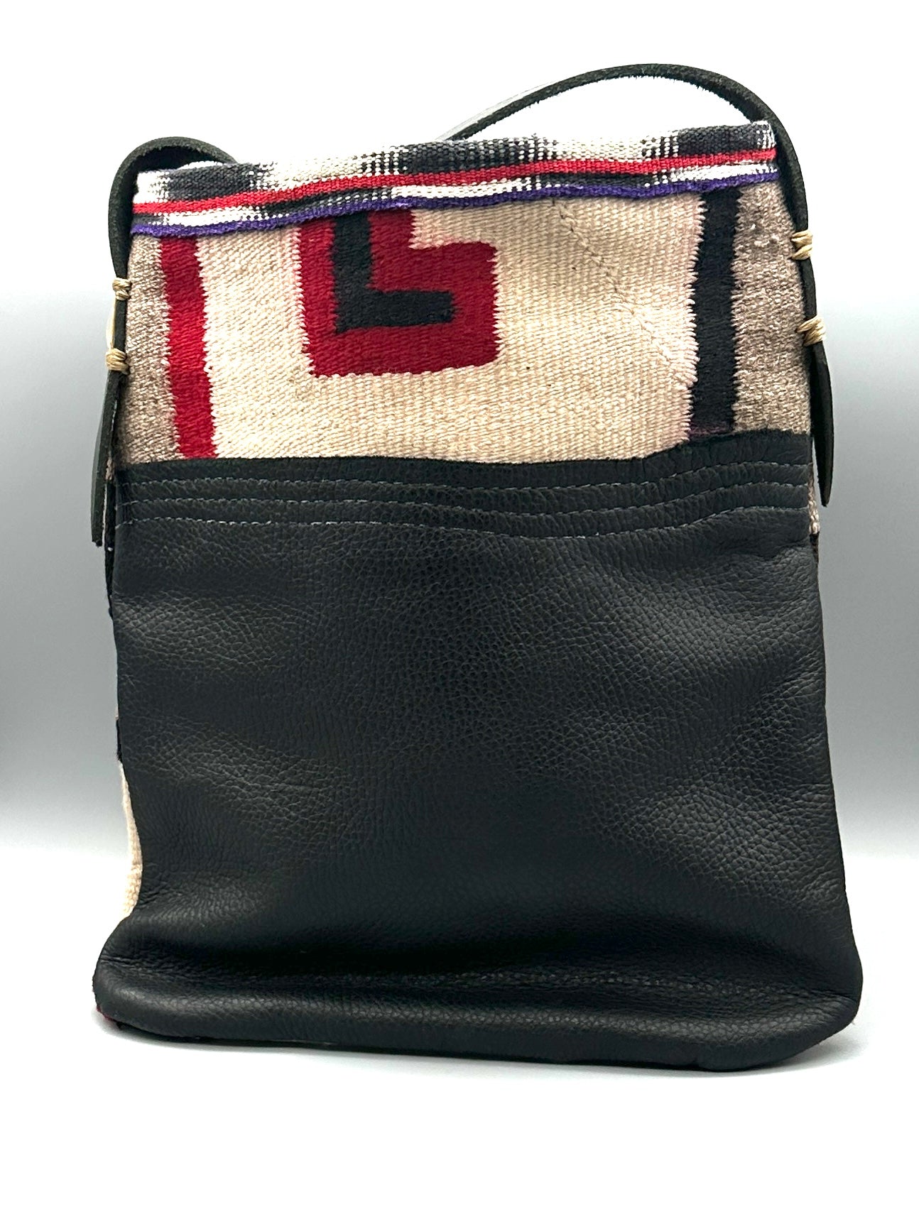 Pam Robbins Leather and Navajo Rug Purse