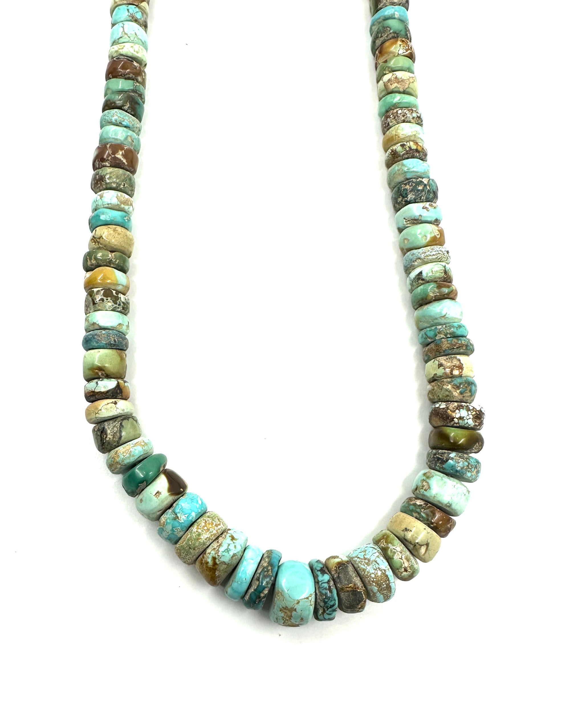 Michael Grant Cheyenne Turquoise Rondelle Bead Necklace