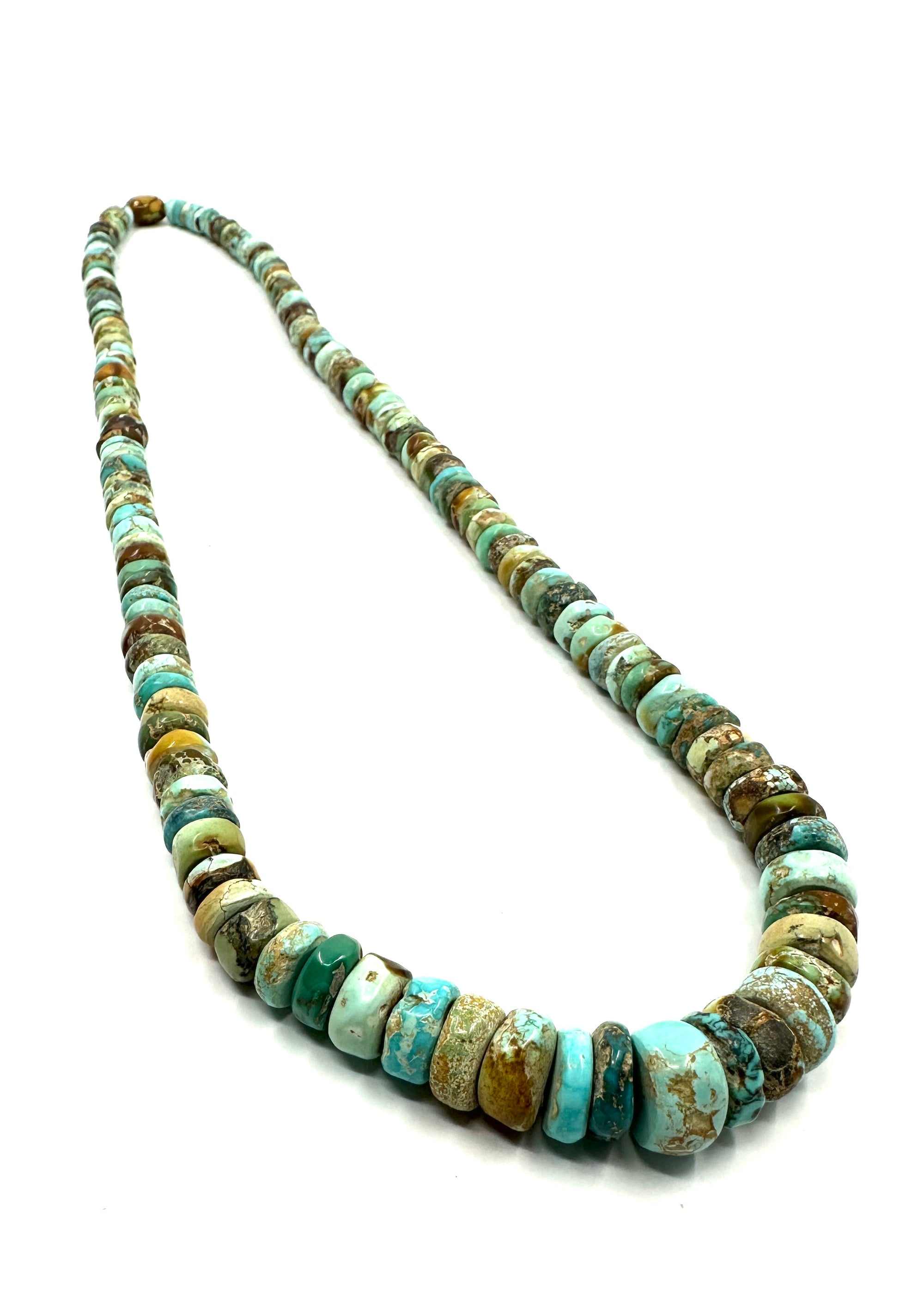 Michael Grant Cheyenne Turquoise Rondelle Bead Necklace