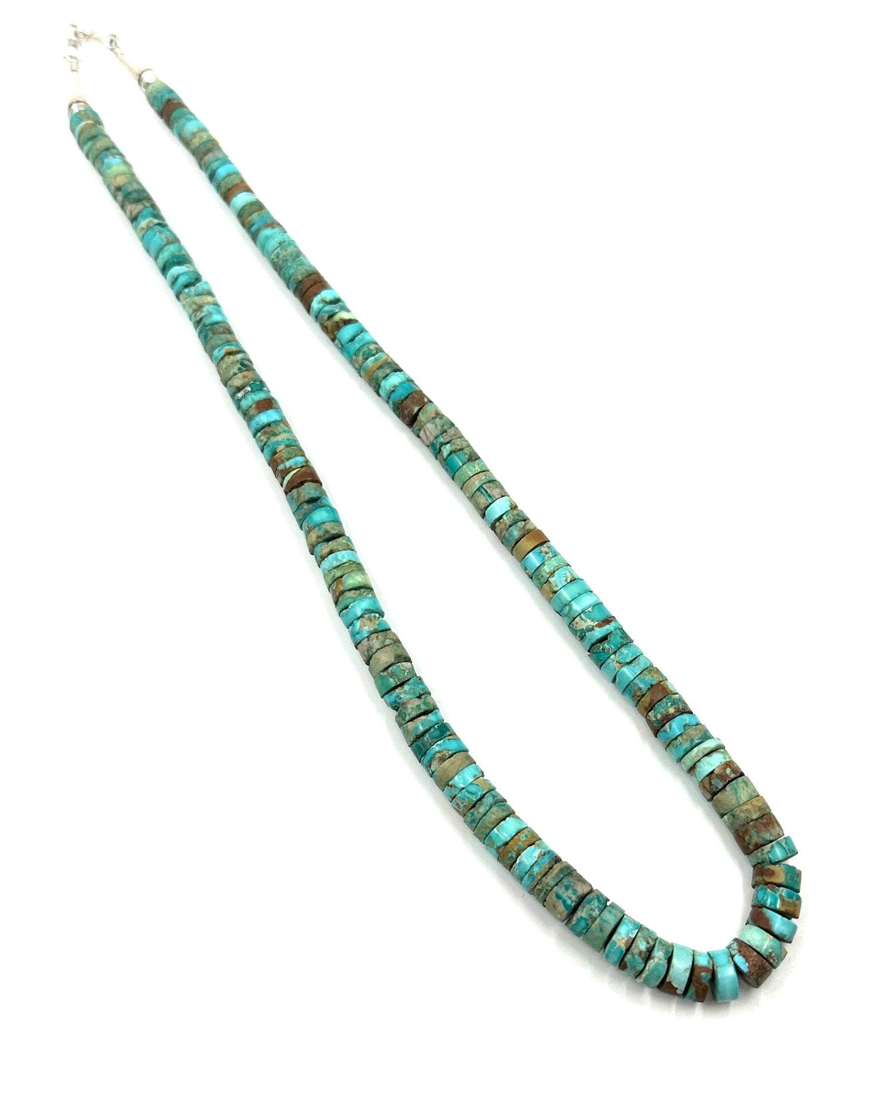 Ray Lovato Battle Mountain Turquoise Heishi Necklace