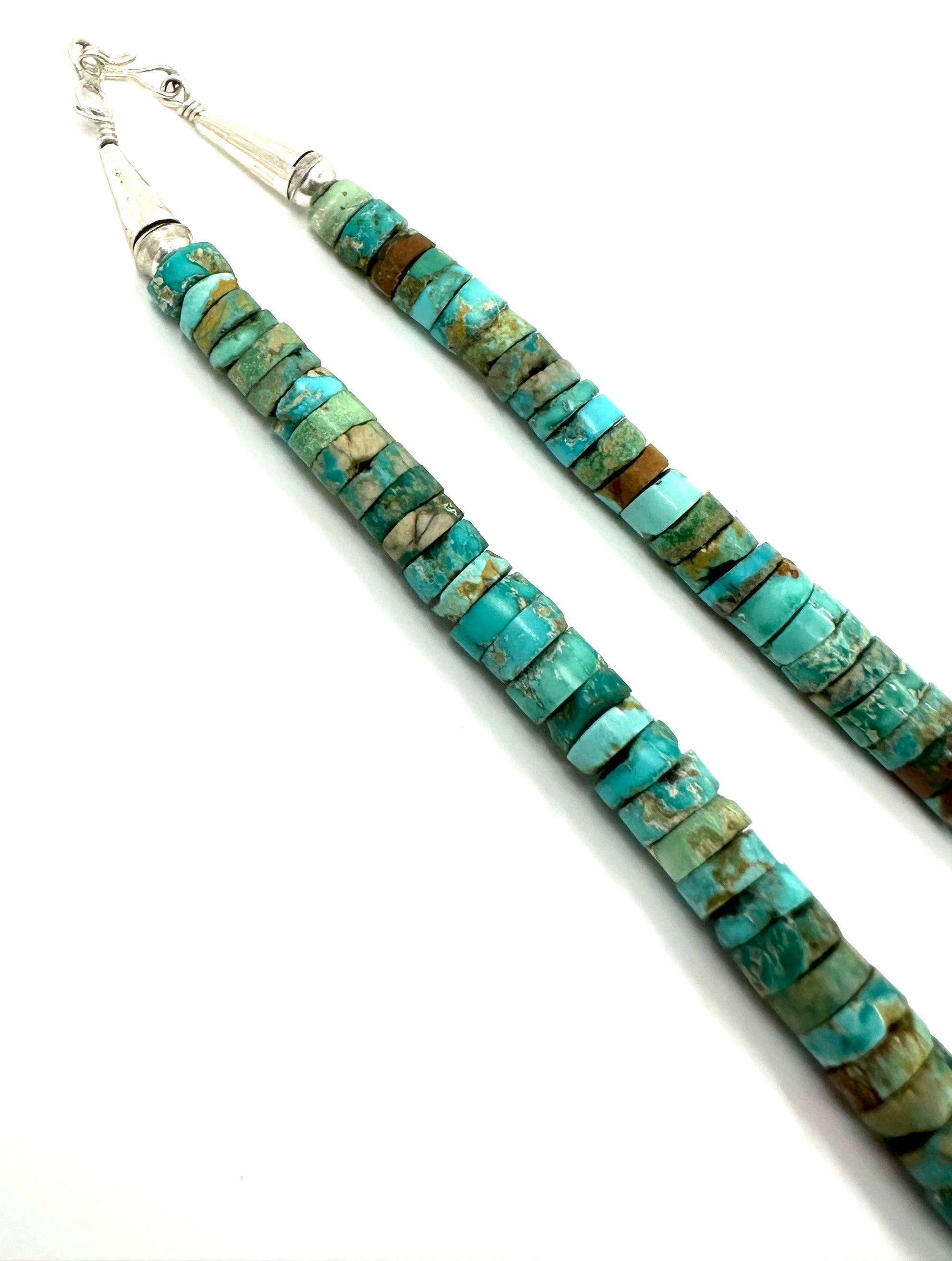 Ray Lovato Battle Mountain Turquoise Heishi Necklace