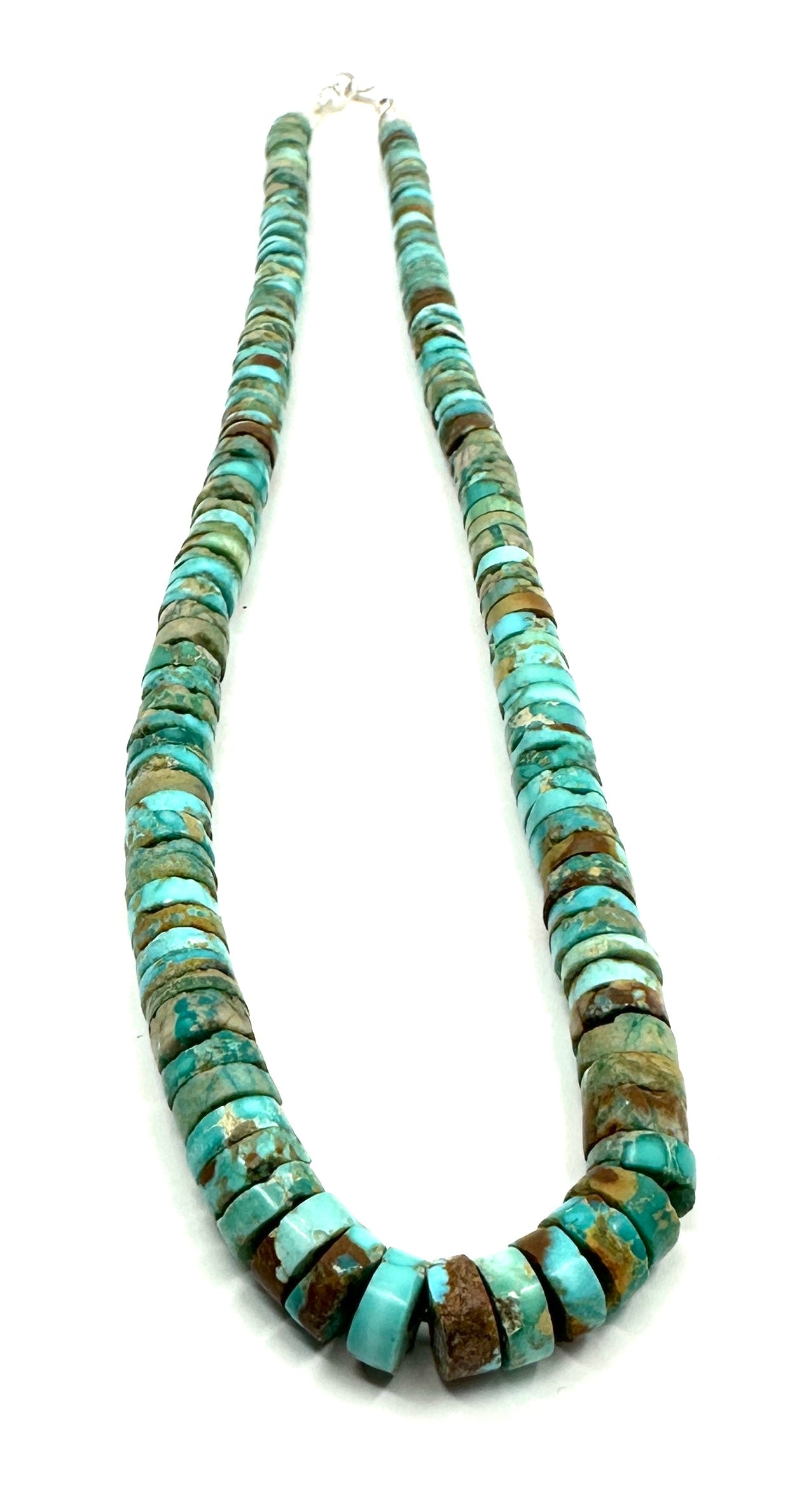 Ray Lovato Battle Mountain Turquoise Heishi Necklace